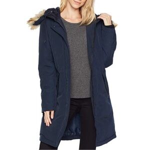 Sam Edelman Navy Jacket with Faux Fur Collar